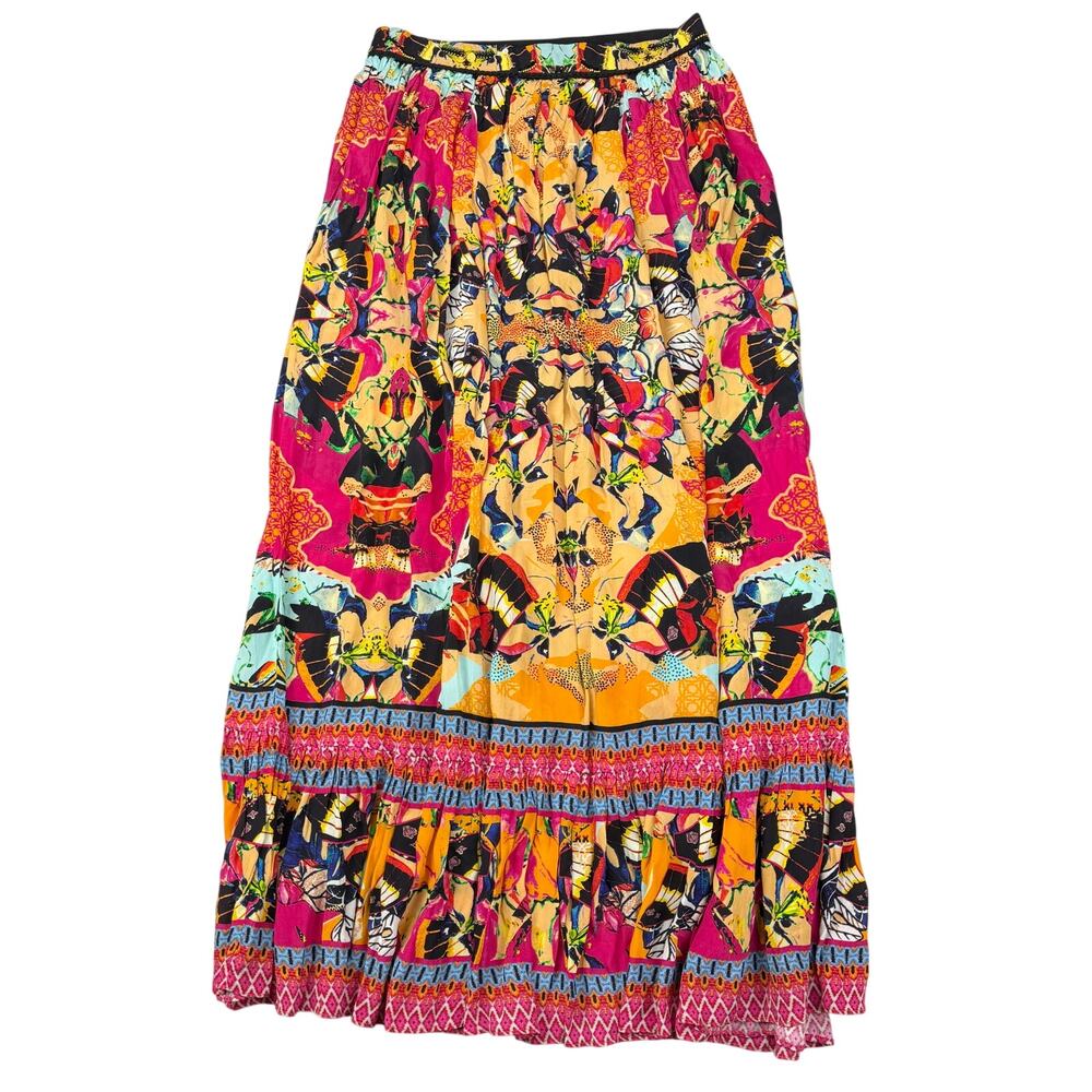 BHANUNI By Jyoti Anthropologie Christia High low Maxi Skirt Size 4 - Picture 5 of 5